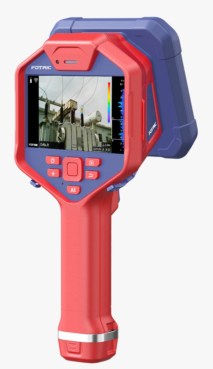 FOTRIC H4 Acoustic Camera for Rapid Leak Detection Partial Discharges Mechanical Vibrations 112 MEMS Microphones 2-100KHz 200m Distance