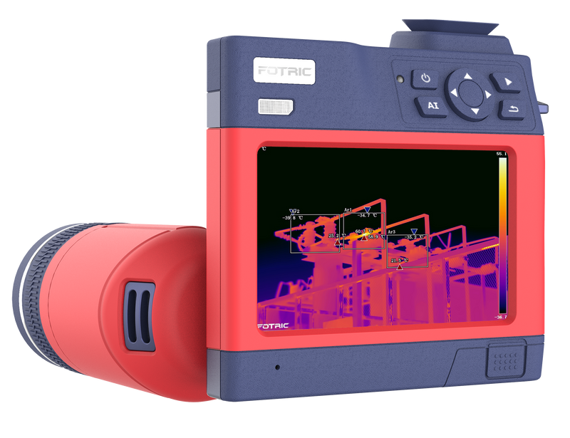 FOTRIC P9 Thermal Camera 1280 x 1024 Infrared Pixel 30Hz 5-inch Touchscreen 2 Digital Cameras 13MP 5MP Premium Imaging