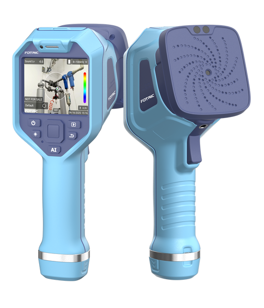 FOTRIC TD2 Acoustic Camera 64 MEMS for Gas Leaks and Mechanical Vibrations Detection 25FPS 3.5-inch Touchscreen 13M Digital Camera