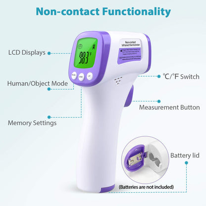 FDA 510K Cleared Non-Contact Infrared FeverScan Forehead Thermometer Simzo HW-F7