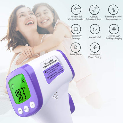 FDA 510K Cleared Non-Contact Infrared FeverScan Forehead Thermometer Simzo HW-F7