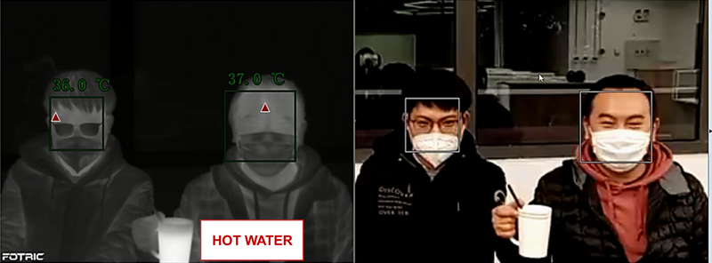 Intelligently ignore other hot object beyond face detection, fotric 226B AI